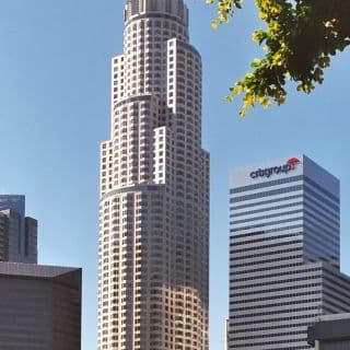Modern high-rise office tower